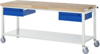 RAU Fahrbare Werkbank 8002I6, B2000xT700xH880mm,...
