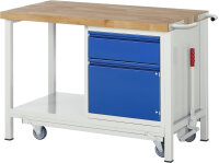 RAU Werkbank mit Fahrgestell 8152I6, B1250xT700xH880mm,...