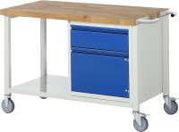 RAU Fahrbare Werkbank 8152I6, B1250xT700xH880mm,...