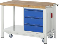RAU Werkbank mit Fahrgestell 8157I6, B1250xT700xH880mm,...