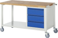 RAU Fahrbare Werkbank 8157I6, B1500xT700xH880mm,...