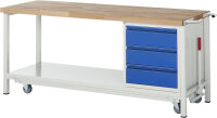 RAU Werkbank mit Fahrgestell 8157I6, B2000xT700xH880mm,...