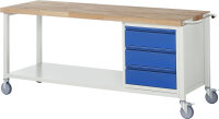 RAU Fahrbare Werkbank 8157I6, B2000xT700xH880mm,...