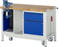 RAU Werkbank mit Fahrgestell 8181I6, B1250xT700xH880mm,...