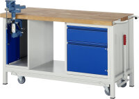 RAU Werkbank mit Fahrgestell 8181I6, B1500xT700xH880mm,...