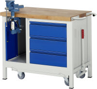 RAU Werkbank mit Fahrgestell 8183I2, B1000xT700xH880mm,...