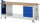 RAU Werkbank mit Fahrgestell 8183I6, B2000xT700xH880mm, 3xSchublade-TA, 1xSSK, 05-8183I6-207R4F.11