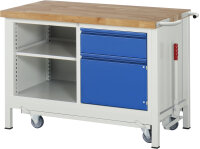 RAU Werkbank mit Fahrgestell 8461I2, B1250xT700xH880mm,...