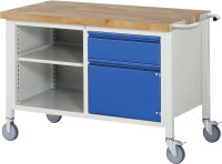 RAU Fahrbare Werkbank 8461I2, B1250xT700xH880mm, 1xSchublade-TA, 1xTür, 05-8461I2-127R4S.11