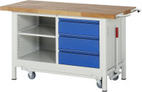 RAU Werkbank mit Fahrgestell 8462I2, B1500xT700xH880mm,...