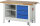 RAU Werkbank mit Fahrgestell 8462I2, B1500xT700xH880mm, 3xSchublade-TA, 05-8462I2-157R4F.11