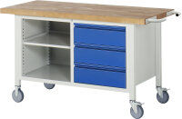 RAU Fahrbare Werkbank 8462I2, B1500xT700xH880mm,...