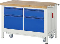 RAU Werkbank mit Fahrgestell 8466I2, B1250xT700xH880mm,...