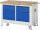RAU Werkbank mit Fahrgestell 8466I2, B1250xT700xH880mm, 2xSchublade-TA, 2xTüren, 05-8466I2-127R4F.11