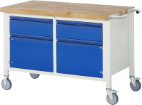 RAU Fahrbare Werkbank 8466I2, B1250xT700xH880mm,...