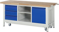 RAU Werkbank mit Fahrgestell 8563I2, B2000xT700xH880mm,...