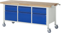 RAU Fahrbare Werkbank 8567I2, B2000xT700xH880mm,...