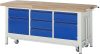 RAU Werkbank mit Fahrgestell 8568I2, B2000xT700xH880mm,...