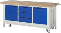 RAU Werkbank mit Fahrgestell 8569I2, B2000xT700xH880mm,...