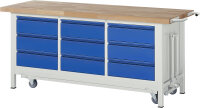 RAU Werkbank mit Fahrgestell 8574I2, B2000xT700xH880mm,...