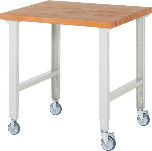 RAU Fahrbare Werkbank (höhenverstellbar) 7000-1, B1000xT900xH950-1000mm | 2BR-2LR, 05-7000-1-109B4H22.12