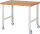 RAU Fahrbare Werkbank (höhenverstellbar) 7000-1, B1250xT900xH950-1000mm | 2BR-2LR, 05-7000-1-129B4H22.12