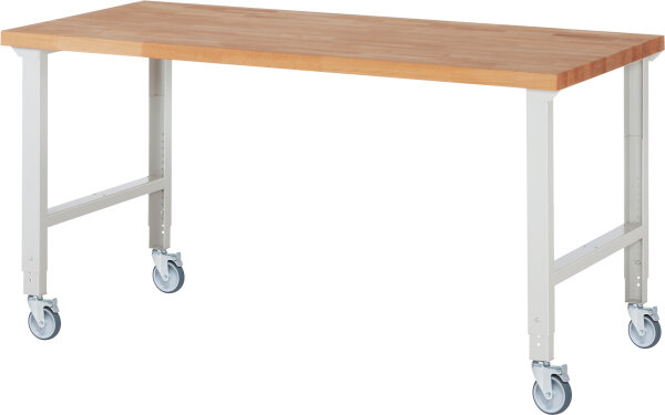 RAU Fahrbare Werkbank (höhenverstellbar) 7000-1, B2000xT900xH950-1000mm | 4LR, 05-7000-1-209B4H4.12