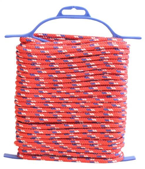 Profibau Universalseil auf Haspel 71119 rot, Ø 6 mm, 20 m lang