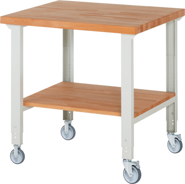 RAU Fahrbare Werkbank (höhenverstellbar) 7000-7, B1000xT900xH950-1000mm | 2BR-2LR, 05-7000-7-109B4H22.12