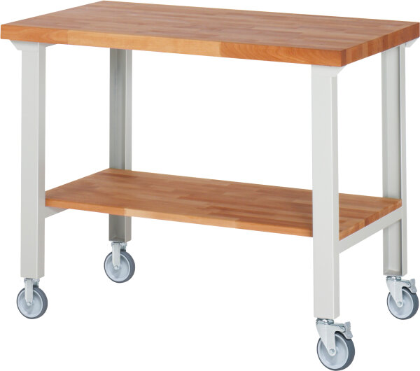 RAU Fahrbare Werkbank 7000-7, B1250xT700xH1000mm | 2BR-2LR, 05-7000-7-127B4S22.12