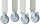 RAU Fahrbare Werkbank 7000-7, B1250xT700xH1000mm | 2BR-2LR, 05-7000-7-127B4S22.12