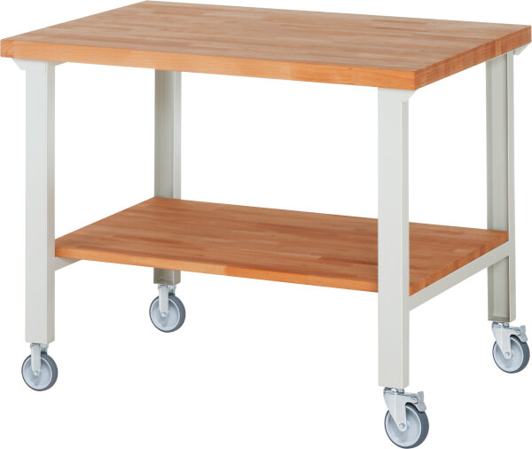 RAU Fahrbare Werkbank 7000-7, B1250xT900xH1000mm | 2BR-2LR, 05-7000-7-129B4S22.12