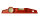 Profibau Wasserwaage 71129 rot, ohne Magnet, 250 mm