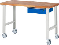 RAU Fahrbare Werkbank 7001A1, B1500xT700xH1000mm | 4LR,...