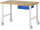 RAU Fahrbare Werkbank 7001A1, B1500xT900xH1000mm | 2BR-2LR, 05-7001A1-159B4S22.11