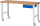 RAU Fahrbare Werkbank (höhenverstellbar) 7001A1, B2000xT700xH950-1000mm | 4LR, 05-7001A1-207B4H4.11