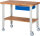 RAU Fahrbare Werkbank (höhenverstellbar) 7001A7, B1250xT700xH950-1000mm | 2BR-2LR, 05-7001A7-127B4H22.11