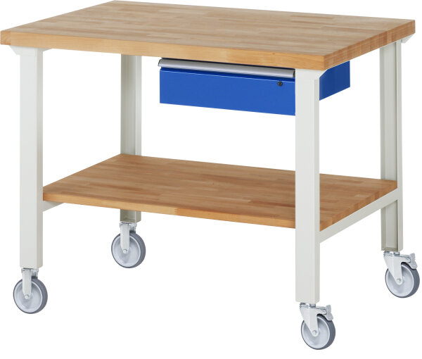 RAU Fahrbare Werkbank 7001A7, B1250xT900xH1000mm | 2BR-2LR, 05-7001A7-129B4S22.11