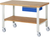 RAU Fahrbare Werkbank 7001A7, B1500xT900xH1000mm | 4LR,...