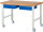 RAU Fahrbare Werkbank (höhenverstellbar) 7002A1, B1500xT900xH950-1000mm | 4LR, 05-7002A1-159B4H4.11