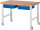 RAU Fahrbare Werkbank 7002A1, B1500xT900xH1000mm | 2BR-2LR, 05-7002A1-159B4S22.11