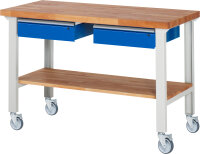 RAU Fahrbare Werkbank 7002A7, B1500xT700xH1000mm | 4LR,...