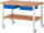 RAU Fahrbare Werkbank (höhenverstellbar) 7002A7, B1500xT900xH950-1000mm | 4LR, 05-7002A7-159B4H4.11