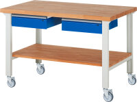 RAU Fahrbare Werkbank 7002A7, B1500xT900xH1000mm | 4LR,...