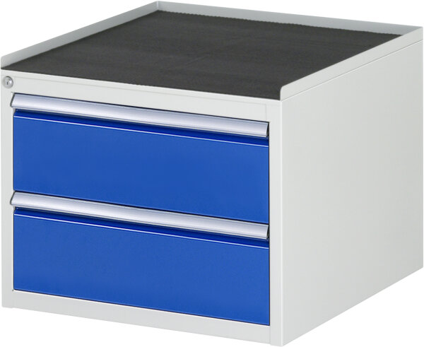RAU Schubladenschrank L2.0, B580xT650xH465mm, MT-Top-25mm, 2xSchublade-TA, 03-L2.0A-MT.11