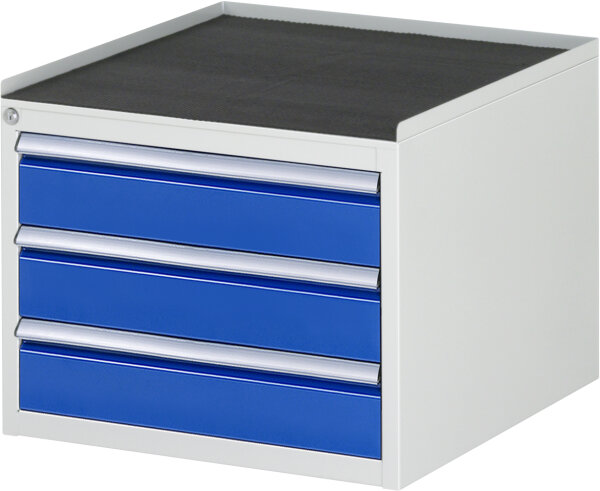 RAU Schubladenschrank L2.3, B580xT650xH465mm, MT-Top-25mm, 3xSchublade-TA, 03-L2.3A-MT.11