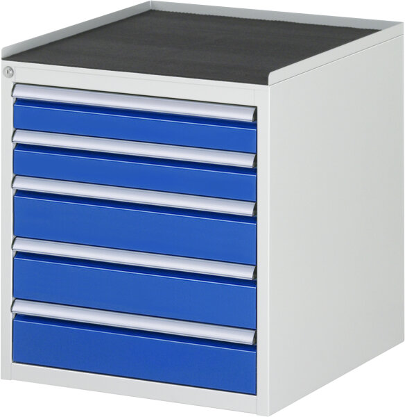 RAU Schubladenschrank L3.20, B580xT650xH645mm, MT-Top-25mm, 5xSchublade-TA, 03-L3.20A-MT.11