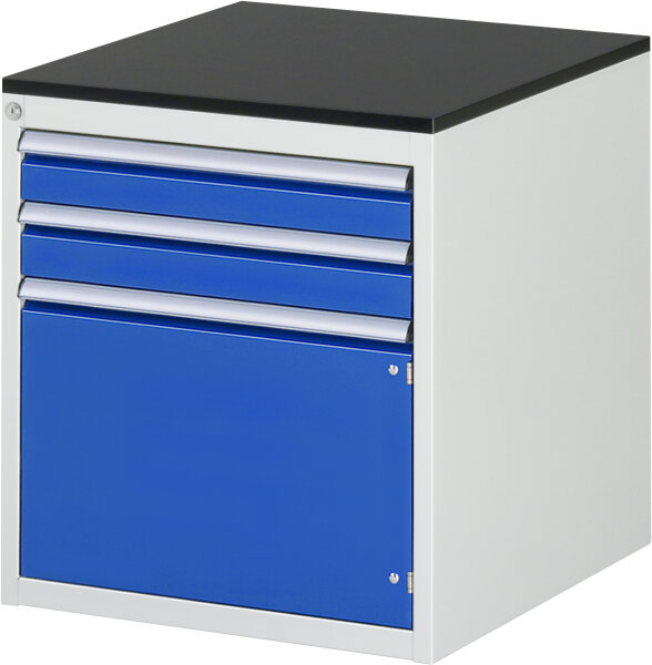 RAU Schubladenschrank L3.5, B580xT650xH640mm, M-Top-22mm, 2xSchublade-TA, 1xTür, 03-L3.5AR-M.11