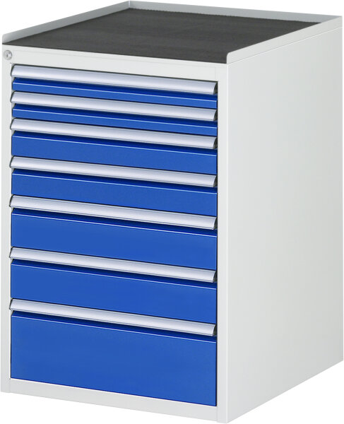RAU Schubladenschrank L5.0, B580xT650xH825mm, MT-Top-25mm, 7xSchublade-TA, 03-L5.0A-MT.11
