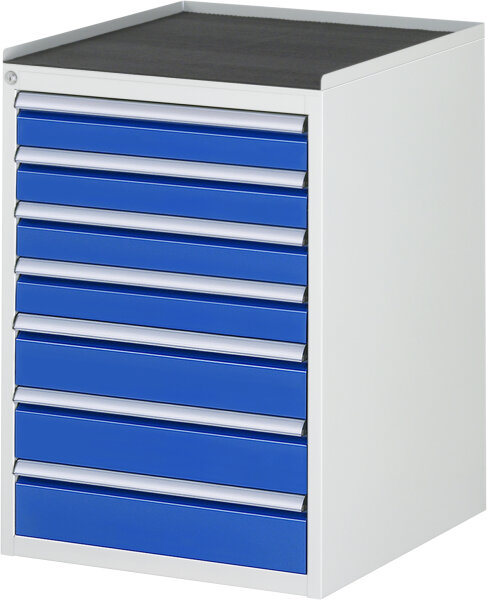 RAU Schubladenschrank L5.17, B580xT650xH825mm, MT-Top-25mm, 7xSchublade-TA, 03-L5.17A-MT.11